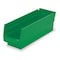 Akro-Mils Shelf Storage Bin, Plastic, 4-1/8 in W x 4 in H x 11-5/8 in L, Green 30120GREEN - alternate 1