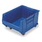 Quantum Storage Systems Mobile Storage Bin, Polypropylene/Polyethylene, Blue, 12 in H, 18 1/4 in W, 29 7/8 in L QUS985MOBBL - alternate 1