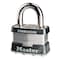 Master Lock Padlock, Keyed Different, Standard Shackle, Rectangular Steel Body, Steel Shackle, 3/4 in W 21 - alternate 4