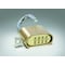 Master Lock Combination Padlock, Body Height 1 1/2 in, Body Material Brass, 4 Dials 175 - alternate 2