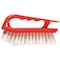Tough Guy 3 in W Scrub Brush, Stiff, 4 7/10 in L Handle, 6 in L Brush, White, Plastic, 6 in L Overall 1VAD9 - alternate 2