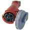 Hubbell Wiring Device-Kellems Watertight Pin & Sleeve Connector, 60 A, 480V AC, Single Phase, 2 Pole, IEC Grounding, Red, NEMA 4X HBL360C7W - alternate 1