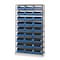 Quantum Storage Systems Steel Bin Shelving, 42 in W x 75 in H x 18 in D, 6 Shelves, Gray/Green MSU-543GN - alternate 5