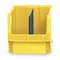 Quantum Storage Systems Storage Bin, Polyethylene, Yellow, 11 7/8 in H, 12 3/8 in W, 19 3/4 in L QMS533YL - alternate 1