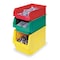 Quantum Storage Systems Storage Bin, Polyethylene, Yellow, 11 7/8 in H, 12 3/8 in W, 19 3/4 in L QMS533YL - alternate 2