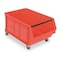 Quantum Storage Systems Mobile Storage Bin, Polyethylene, Red, 14 7/8 in H, 18 3/8 in W, 29 in L QMS843MOBRD - alternate 1
