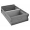 Zoro Select Drawer Storage Bin, Steel, Gray, 4 1/2 in H, 11 1/8 in W, 17 in L BX-1118 - alternate 1