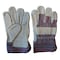 Condor Leather Gloves, Cowhide, Safety Cuff, Wing Thumb, Full Finger, Gray, XL, 1 PR 5AJ39 - alternate 1