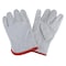 Condor Leather Drivers Gloves, Goatskin, Gunn Cut, Full Finger, Shirred Slip-On Cuff, Gray, L, PR 1VT47 - alternate 1