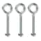 Zoro Select Routing Eye Bolt Without Shoulder, 1/4"-20, 2-3/8 in Shank, 1/2 in ID, Steel, Zinc Plated, 20 PK 1WBR1 - alternate 1