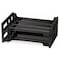 Officemate Letter Tray, Black, Plastic, 13 3/16 in W, 9 1/4 in L, 2 3/4 in H, 9" D, 2 Number of Compartments 21022 - alternate 2