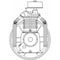 Speedaire Air Compressor Pump, 5 hp, 7 1/2 hp, 2 Stage, 64 fl oz Oil Capacity, 2 Cylinder RV2-15A-P02 - alternate 3