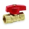 Zoro Select 1/2" FNPT Brass Gas Ball Valve Inline 110-223C - alternate 2