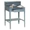 Zoro Select Stationary Shop Desk, 1 Drawer, 1 Cabinet, Gray, 34 1/2 in W x 45 1/8 in D x 30 In H 1W908 - alternate 6