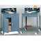Zoro Select Stationary Shop Desk, 1 Drawer, 1 Cabinet, Gray, 34 1/2 in W x 45 1/8 in D x 30 In H 1W908 - alternate 5