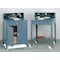 Zoro Select Stationary Shop Desk, 1 Drawer, 1 Cabinet, Gray, 34 1/2 in W x 45 1/8 in D x 30 In H 1W908 - alternate 2