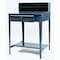 Zoro Select Stationary Shop Desk, 1 Drawer, 34-1/2 in W x 30 in D x 53 in H, Gray 1W907 - alternate 1