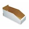 Packaging Of America Corrugated Shelf Bin, Cardboard, 2 1/4 in W, 4 3/4 in H, White 1W765 - alternate 1