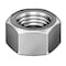 Zoro Select Hex Nut, 2"-12, Steel, Grade 8, Black Oxide, 1-49/64 in Ht 3HDZ1 - alternate 1