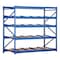 Vestil Starter Gravity Flow Rack, 48 in D, 96 in W, 4 Shelves, Blue FLOW-4-4 - alternate 1
