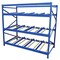 Vestil Starter Gravity Flow Rack, 36 in D, 96 in W, 3 Shelves, Blue FLOW-3-3 - alternate 1