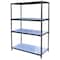 Vestil Metal Shelving Unit, 18"D x 36"W x 74"H, 4 Shelves, Stainless Steel SSS-1836 - alternate 1