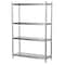 Vestil Metal Shelving Unit, 18"D x 48"W x 74"H, 4 Shelves, Stainless Steel SSS-1848 - alternate 1