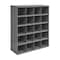 Durham Mfg Pigeonhole Bin Unit, 33.75 in W x 12 in D x 42 in H, 20 Compartments, Gray, Steel 351-95 - alternate 1