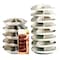 Durham Mfg Flat-Bottom Revolving Open Bin Storage Unit, 17 in Dia x 17.375 in H, 16 Compartments, Gray, Steel 1104-95 - alternate 2
