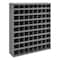 Durham Mfg Pigeonhole Bin Unit, 33.75 in W x 8.5 in D x 42 in H, 72 Compartments, Gray, Steel 350-95 - alternate 1