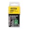 Stanley Light Duty Staples, 23 ga, Narrow Crown, 3/8 in Leg L, Steel, 1000 PK TRA206T - alternate 1