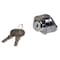 Zoro Select Cabinet and Drawer Dead Bolt Locks, Chrome, 7/8" For Door Thickness, 2 Number of Keys 1XRX3 - alternate 1