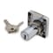 Zoro Select Cabinet and Drawer Dead Bolt Locks, Chrome, 7/8" For Door Thickness, 2 Number of Keys 1XRX9 - alternate 1