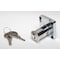 Zoro Select Cabinet and Drawer Dead Bolt Locks, Chrome, 7/8" For Door Thickness, 2 Number of Keys 1XRX9 - alternate 3