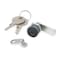 Zoro Select Pin Tumbler Keyed Cam Lock, Black Powder coated, 19/64 in For Door Thickness, 2 Number of Keys 1XRY5 - alternate 1