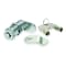 Zoro Select Pin Tumbler Keyed Cam Lock, Chrome, 5/8 in For Door Thickness, 2 Number of Keys, Different Key Type 1XRZ1 - alternate 1