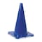 Zoro Select Traffic Cone, Polyethylene, Non-Reflective, 18 in Height, 1.5 lb, Blue 1YBW4 - alternate 1