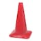Zoro Select Traffic Cone, Polyethylene, Non-Reflective, 18 in Height, 1.5 lb, Red 1YBW5 - alternate 4