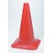 Zoro Select Traffic Cone, Polyethylene, Non-Reflective, 18 in Height, 1.5 lb, Red 1YBW5 - alternate 6