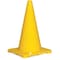 Zoro Select Traffic Cone, Polyethylene, Non-Reflective, 18 in Height, 1.5 lb, Yellow 1YBW6 - alternate 4