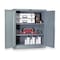 Hallowell Shelving Storage Cabinet, 42 in H, 36 in W, 21 in D, Swing, Padlock Hasp, Dark Gray, 2 Shelves HWG4SC6142-2CL - alternate 2