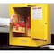 Justrite Hazardous Material Storage Cabinet, 4 gal, 1 Shelves, Steel, 17 in W x 22 in H x 17 in D, Yellow 890420 - alternate 1