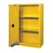 Justrite Hazardous Material Storage Cabinet, 45 gal, 2 Shelves, Steel, 43 in W x 65 in H x 18 in D, Yellow 894580 - alternate 2