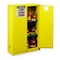 Justrite Flammables Safety Cabinet, Sure-Grip, Steel, 45 Gallon, 2 Shelves, 2 Doors, Self-Closing, Yellow 894520 - alternate 3