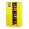 Justrite Hazardous Material Storage Cabinet, 60 gal, 2 Shelves, Steel, 34 in W x 65 in H x 34 in D, Yellow 896020 - alternate 1
