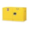 Justrite Hazardous Material Storage Cabinet, 17 gal, 1 Shelves, Steel, 43 in W x 24 in H x 18 in D, Yellow 891720 - alternate 1