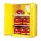 Justrite Hazardous Material Storage Cabinet, 90 gal, 2 Shelves, Steel, 43 in W x 65 in H x 34 in D, Yellow 899020 - alternate 2