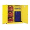 Justrite Hazardous Material Storage Cabinet, 115 gal, 3 Shelves, Steel, 59 in W x 65 in H x 34 in D, Yellow 899260 - alternate 1
