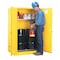Justrite Hazardous Material Storage Cabinet, 110 gal, 1 Shelves, Steel, 59 in W x 65 in H x 34 in D, Yellow 899160 - alternate 3