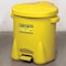 Eagle Mfg Oily Waste Can, 14 gal, Yellow, Polyethylene, 21 in Height, Foot Operated Self-Closing 937FLY - alternate 1